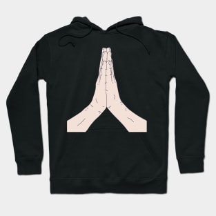 Praying - Emoticon - Folded Hands Hoodie